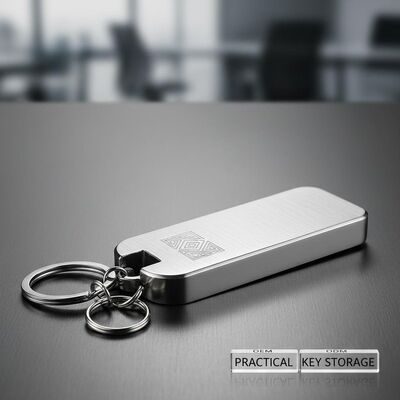 نگهدارنده کلید زنجبیل فلزی آلیاژ زنک ساخت ماندگار OEM ODM مناسب برای نام تجاری سفارشی و ذخیره سازی کلیدی عملی