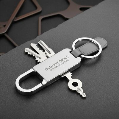 Durable Metal Keychain Holder Zinc Alloy OEM ODM Excellent Choice for Corporate Gifts and Custom Keychain Production