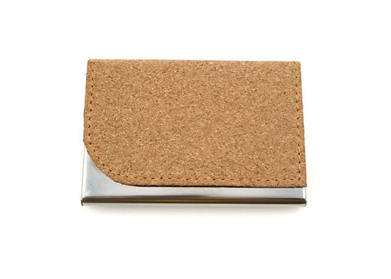 قیمت خوب جای کارت چوب پنبه ای PU چرم آهنی ضد زنگ قاب کارت مغناطیسی سازگار با محیط زیست 65 گرمی آنلاین