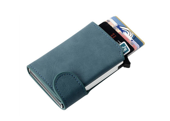 قیمت خوب PU چرم گیره پول کیف پول و دارنده کارت اعتباری مسدود کردن Rfid سفارشی شده است آنلاین