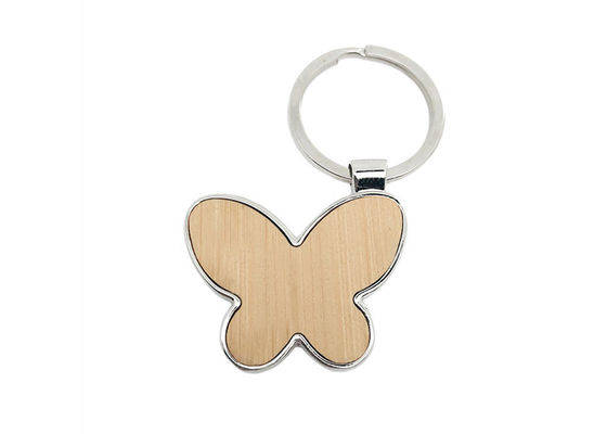 جاکلیدی کوچک Butterfly Cute مواد بامبو آلیاژ روی دوستدار محیط زیست