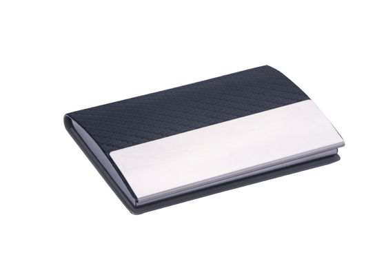 قیمت خوب نگهدارنده کارت ویزیت مستطیل فلزی PU Slim آنلاین