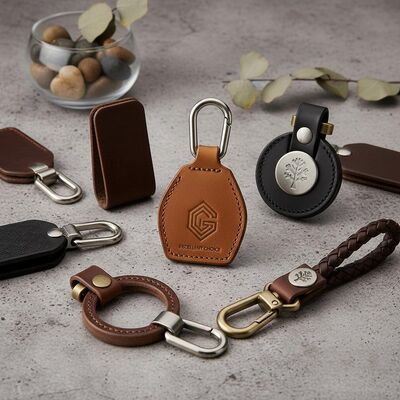 قیمت خوب جاکلیدی چرمی بادوام، انتخابی عالی برای هدایای شرکتی، سوغاتی و کاربردهای لوگوی سفارشی آنلاین