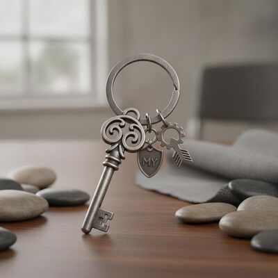 قیمت خوب جاکلیدی فلزی بادوام 1 تکه کلید آهنی جذاب که برای کمپین های هدایای شرکتی و لوازم جانبی شخصی طراحی شده است آنلاین