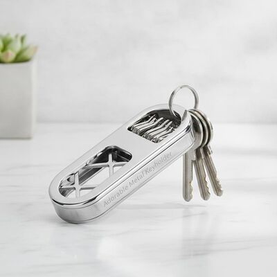 قیمت خوب نگهدارنده کلید فلزی نقره ای جذاب مقدار 1 قطعه سازمان دهنده کلید مدرن زیبا برای مدیریت و ذخیره آسان طراحی شده است آنلاین